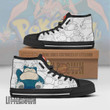 Snorlax High Top Canvas Shoes Custom Pokemon Anime Sneakers - LittleOwh - 2