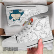 Snorlax High Top Canvas Shoes Custom Pokemon Anime Sneakers - LittleOwh - 4