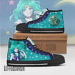 Sailor Neptune High Top Shoes Custom Sailor Moon Anime Canvas Sneakers - LittleOwh - 2
