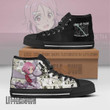 Shinozaki Rika High Top Canvas Shoes Custom Sword Art Online Anime Mixed Manga Style - LittleOwh - 2