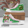 Sailor Jupiter High Top Shoes Custom Sailor Moon Anime Canvas Sneakers - LittleOwh - 1