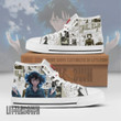 Fubuki High Top Canvas Shoes Custom One Punch Man Anime Mixed Manga Style - LittleOwh - 1