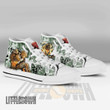 Genos High Top Canvas Shoes Custom One Punch Man Anime Mixed Manga Style - LittleOwh - 4
