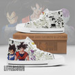 Goku x Vegeta x Frieza High Top Canvas Shoes Custom Dragon Ball Anime Mixed Manga Style - LittleOwh - 1