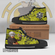 Trafalgar D. Water Law High Top Shoes Custom 1Piece Anime Canvas Sneakers - LittleOwh - 2