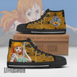 Nami High Top Shoes Custom 1Piece Anime Canvas Sneakers - LittleOwh - 2