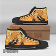 Zenitsu KNY Anime Custom All Star High Top Sneakers Pattern Canvas Shoes - LittleOwh - 4