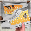 Zenitsu KNY Anime Custom All Star High Top Sneakers Pattern Canvas Shoes - LittleOwh - 3