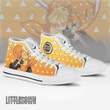Zenitsu KNY Anime Custom All Star High Top Sneakers Pattern Canvas Shoes - LittleOwh - 2