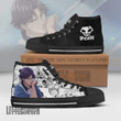 Keigo Asano High Top Canvas Shoes Custom Bleach Anime Mixed Manga - LittleOwh - 2