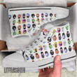 Death Note High Top Canvas Shoes Custom Cute Chibi Face Style Anime Sneakers - LittleOwh - 3