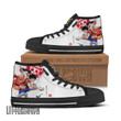 Death Note High Top Canvas Shoes Custom Cute Chibi Face Style Anime Sneakers