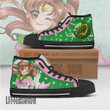 Sailor Jupiter High Top Shoes Custom Sailor Moon Anime Canvas Sneakers - LittleOwh - 2