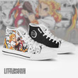 Rengoku KNY Anime All Star High Top Sneakers Custom Canvas Shoes - LittleOwh - 3