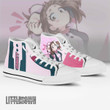 Ohaco Uraraka My Hero Acadamia Anime Custom All Star High Top Sneakers Canvas Shoes - LittleOwh - 3