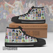 Fairy Tail High Top Canvas Shoes Custom Cute Chibi Face Style Anime Sneakers - LittleOwh - 2