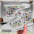 Fairy Tail High Top Canvas Shoes Custom Cute Chibi Face Style Anime Sneakers - LittleOwh - 3