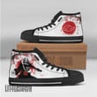 Sasuke Custom Shoes Sharingan Naruto High Tops Sneakers Canvas Anime Shoes