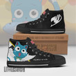 Happy High Top Canvas Shoes Custom Fairy Tail Anime Sneakers - LittleOwh - 2