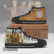Training Corps High Top Canvas Shoes Custom Attack on Titan Anime Mixed Manga Style - LittleOwh - 2