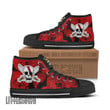 Shanks Jolly Roger High Top Canvas Shoes 1Piece Anime Mixed Manga Style - LittleOwh - 2