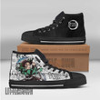 Sanji Jolly Roger High Top Canvas Shoes One Piece Anime Mixed Manga Style