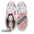 Nezuko Kamado Shoes Custom Demon Slayer Anime Slip-On Sneakers