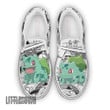 Bulbasaur Classic Slip-On Custom Pokemon Anime Shoes - LittleOwh - 1