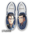 Fullmetal Alchemist Maes Hughes Shoes Custom Anime Classic Slip-On Sneakers - LittleOwh - 1