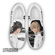 L x Kira Classic Slip-On Custom Death Note Anime Shoes - LittleOwh - 1
