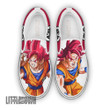 Goku Shoes Dragon Ball Z Shoes Anime Sneakers Custom Super Saiyan God Classic Slip-On - LittleOwh - 1