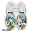Sword Art Online Sinon Shoes Custom Anime Classic Slip-On Sneakers - LittleOwh - 1