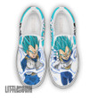 Vegeta Dragon Ball Z Shoes Anime Sneakers Custom Super Saiyan Blue Classic Slip-On - LittleOwh - 1