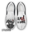 Tokyo Ghoul Ken Kaneki Shoes Custom Anime Classic Slip-On Sneakers - LittleOwh - 1