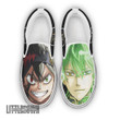 Black Clover Asta and Yuno Shoes Custom Anime Classic Slip-On Sneakers - LittleOwh - 1