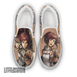Sasha Blouse Shoes Custom Attack on Titan Anime Classic Slip-On - LittleOwh - 1