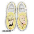 Saitama x Genos Shoes Custom One Punch Man Anime Classic Slip-On Sneakers - LittleOwh - 1