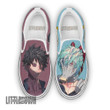 Dabi x Tomura Shoes Custom My Hero Academia Anime Classic Slip-On Sneakers - LittleOwh - 1