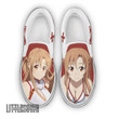 Sword Art Online Asuna Shoes Custom Anime Classic Slip-On Sneakers - LittleOwh - 1