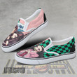 KNY Tanjiro and Nezuko Shoes Custom Anime Classic Slip-On Sneakers - LittleOwh - 4