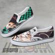KNY Tanjiro vs Muzan Shoes Custom Anime Classic Slip-On Sneakers - LittleOwh - 2