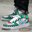 Tanjiro Shoes Custom Water Breathing AF1 High Demon Slayer Anime Sneakers