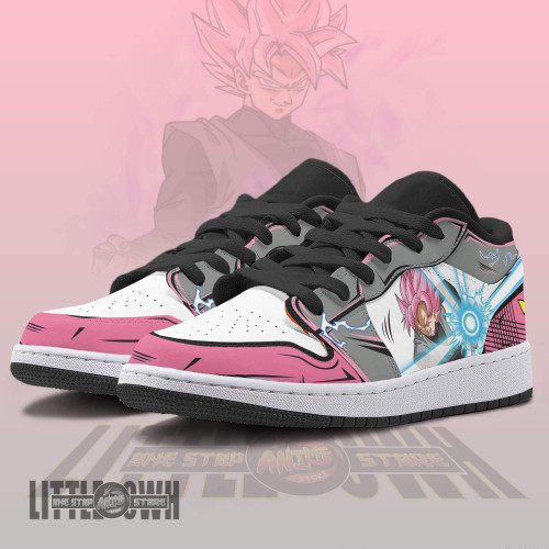 Black Goku JD Low Sneakers Custom Super Saiyan Rose Dragon Ball Anime Shoes