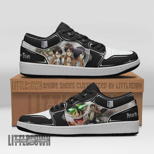 Eren Yeager Team Anime Shoes Custom Attack On Titan JD Low Sneakers