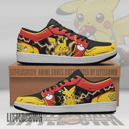 Pikachu Pokemon Anime Shoes Custom JD Low Sneakers