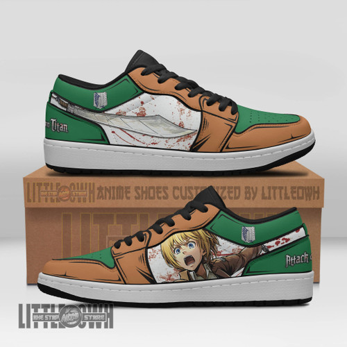 Armin Arlert Anime Shoes Custom Attack On Titan JD Low Sneakers