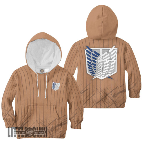 Survey Corps AOT Anime Kids Hoodie and Sweater Cosplay Costume