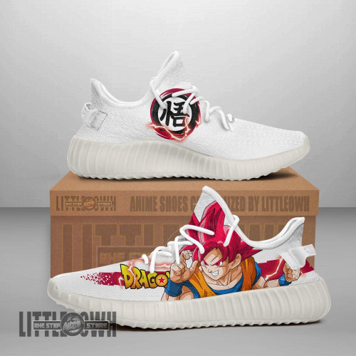 Son Goku Super Saiyan God Shoes Custom Dragon Ball Anime YZ Boost Sneakers