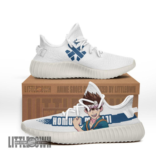 Chrome Shoes Custom Dr Stone Anime YZ Boost Sneakers