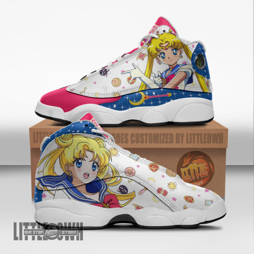 Sailor Moon Shoes Custom Usagi Tsukino Anime JD13 Sneakers